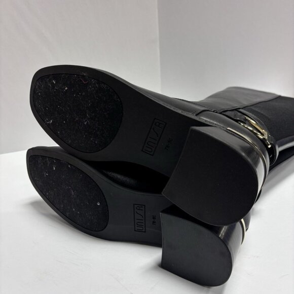 Unisa Women’s Apryl Black Knee High Boots, Size 7W, Wide Calf - Picture 6 of 7